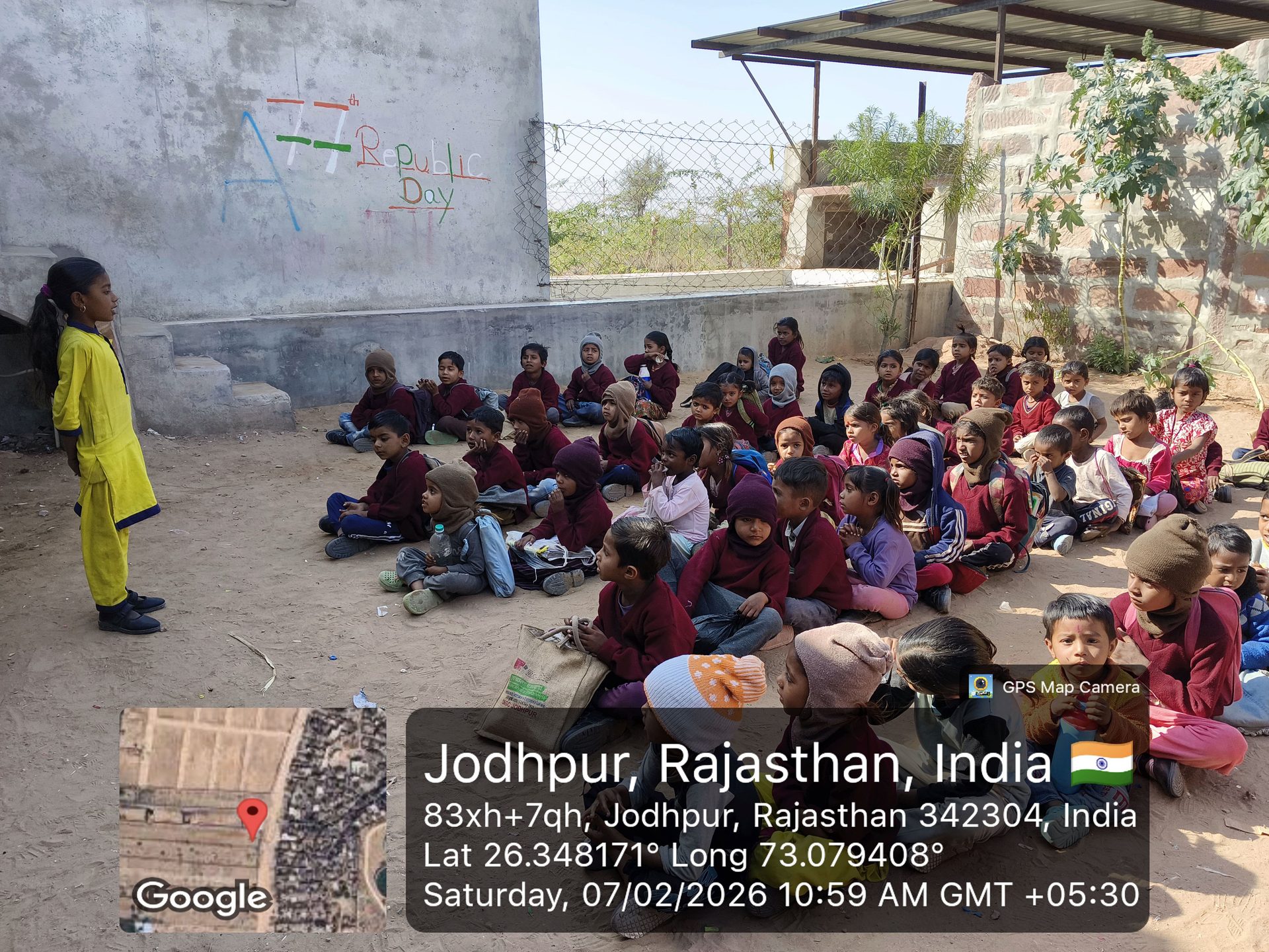 Pakistani Hindu refugee children at a community programme in Jodhpur, Rajasthan