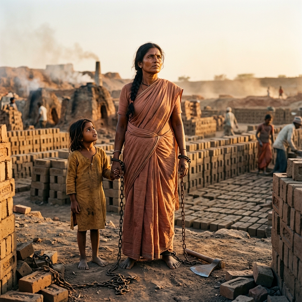 Sunita, a survivor of bonded labour who now runs her own craft business