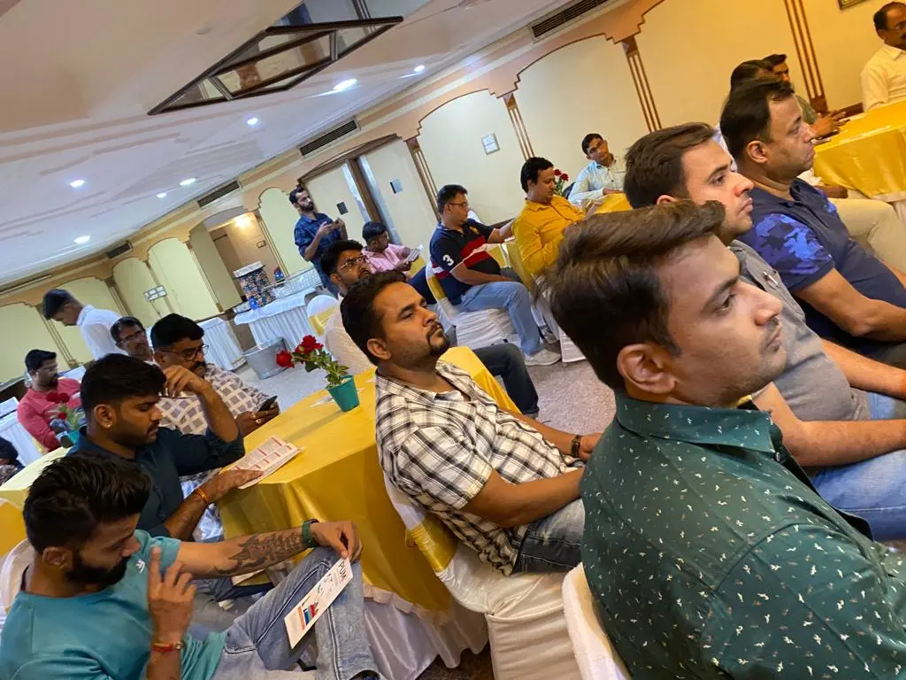 Participants following the session from the floor.